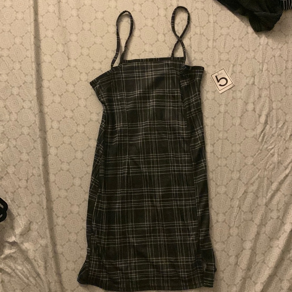 Flannel black dress